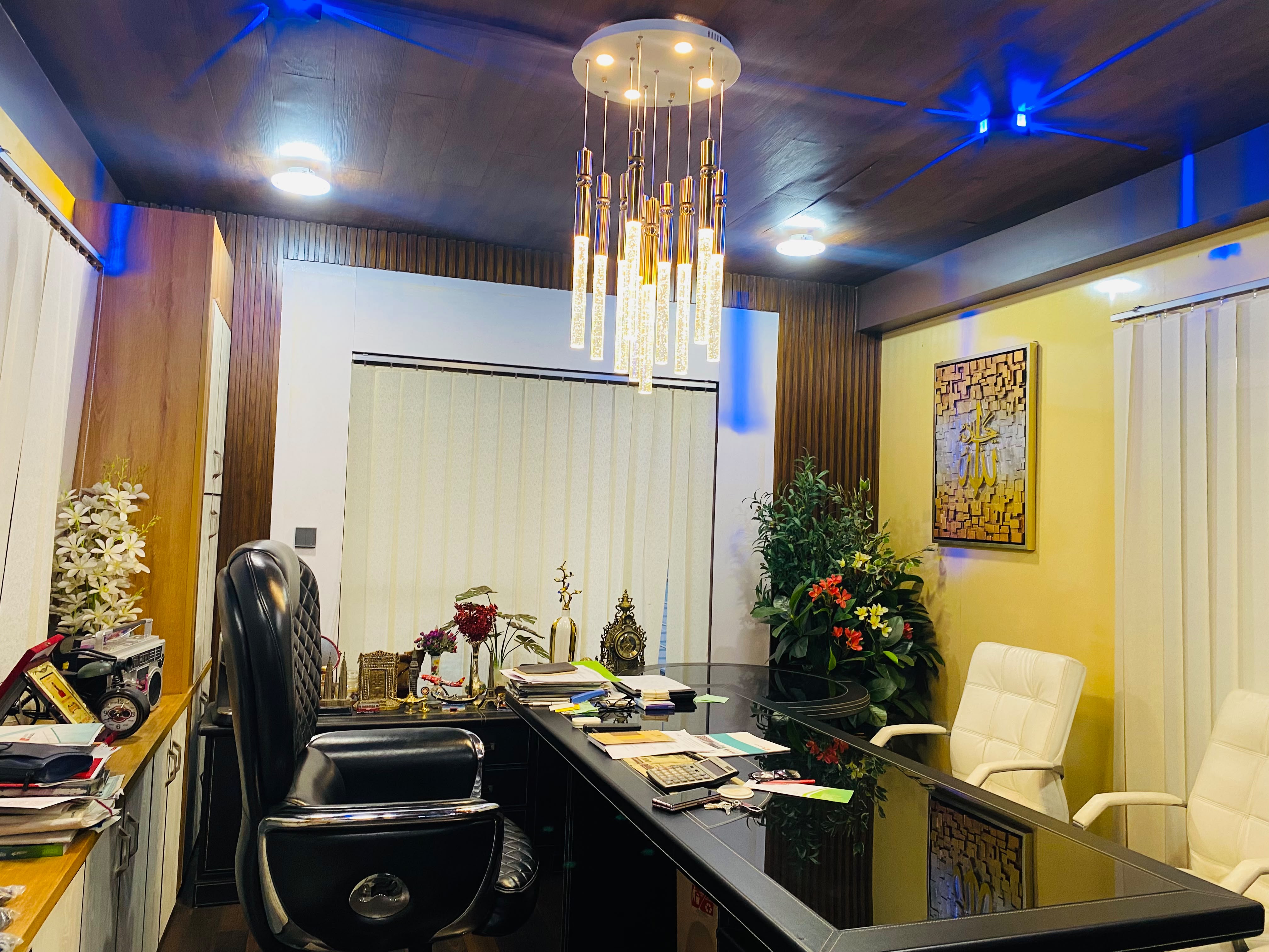 Textile Blue Gold office